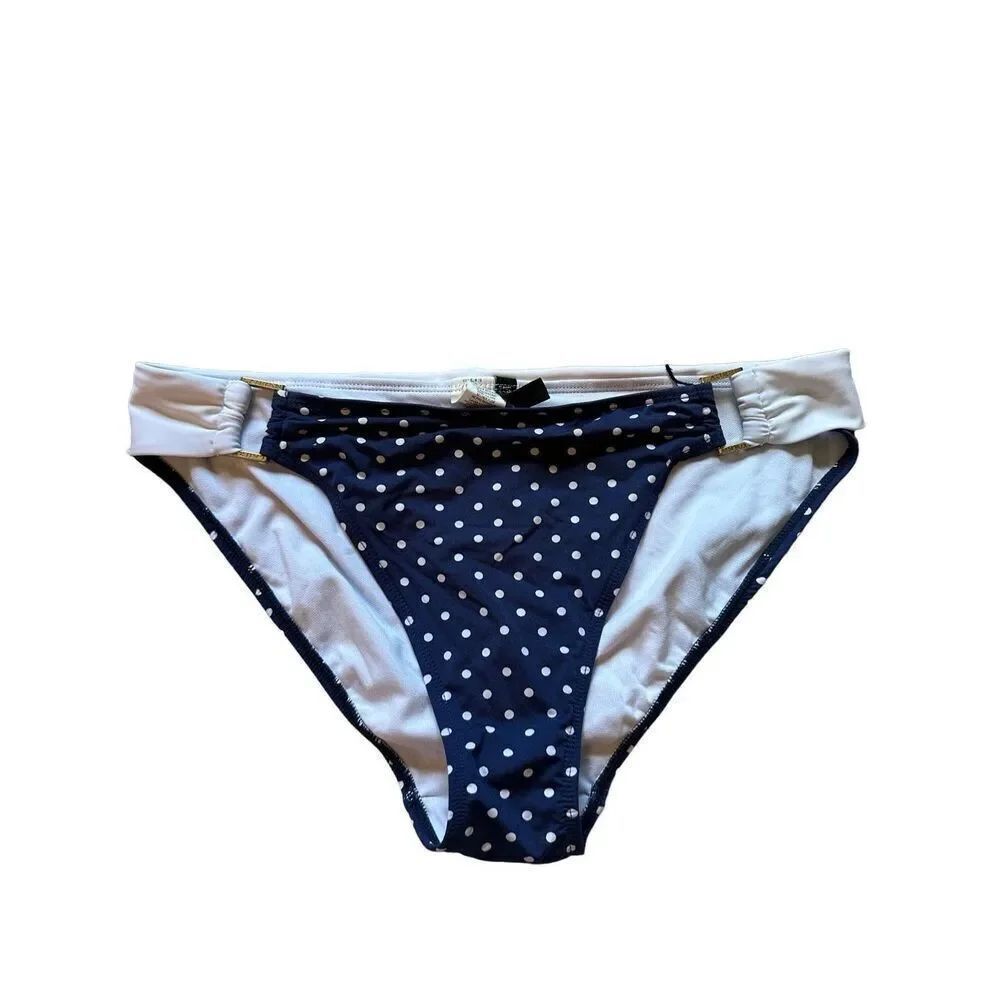 Ralph Lauren navy and white polka dot swim bottoms - size 12